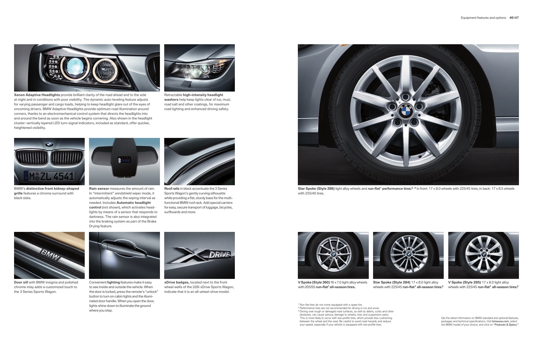 2012 BMW 3-Series Wagon Brochure Page 9